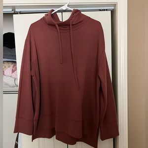 Hooded High Low Tunic Sweatshirt